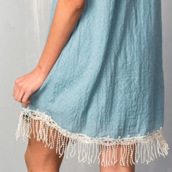 Dress Tunic SEAFOAM BLUE TUNIC DRESS - Picture 2 of 3